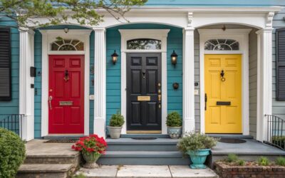 12 Best Front Door Colors for a Blue House
