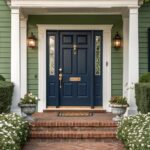 top green house door colors