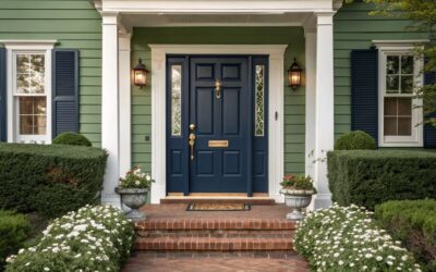 15 Best Front Door Colors for a Green House