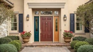 top tan front door ideas