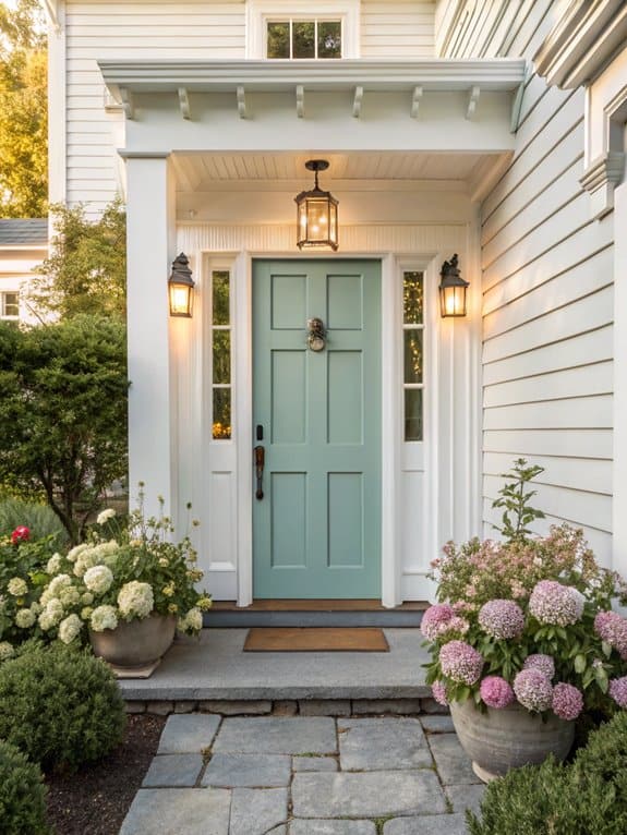 aqua vintage door charm