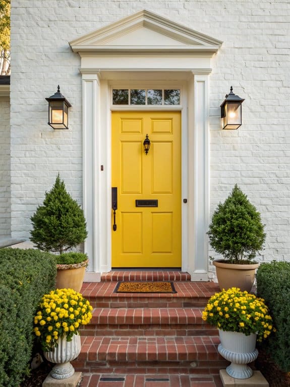bold door color choice