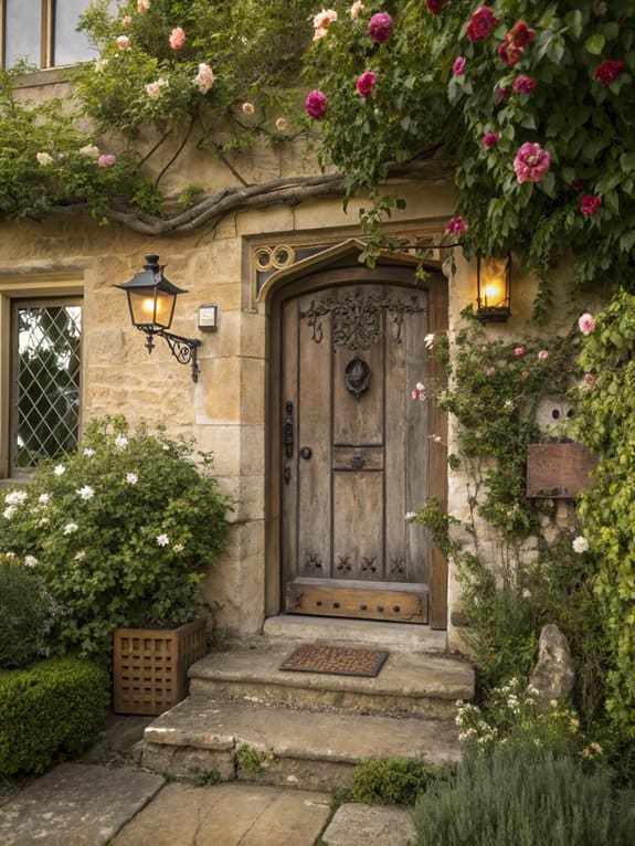 charming personalized cottage entrance