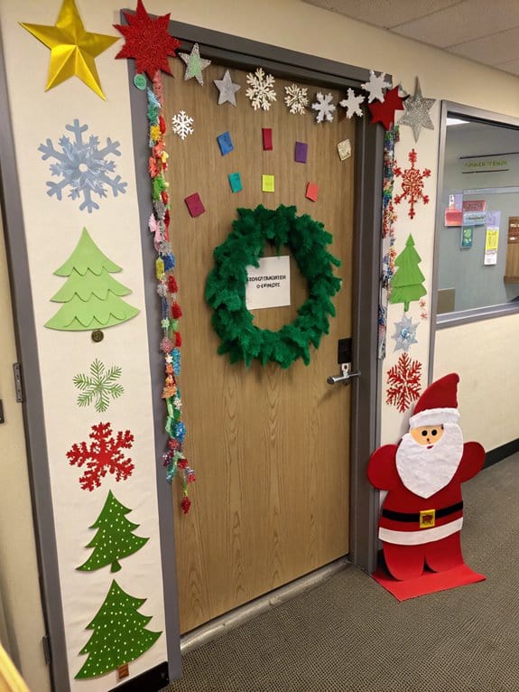 colorful paper holiday decorations
