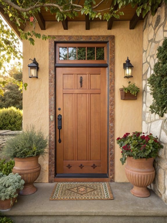 earthy calming front door colors