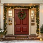festive christmas door decorations