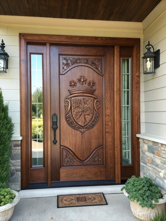 12 Epic Carved Front Door Design Ideas – Octopus Doors & Skirting