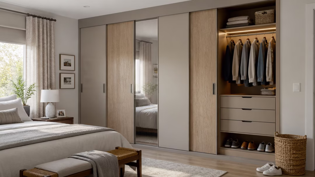 11 Sliding Door Wardrobe Designs for Bedrooms