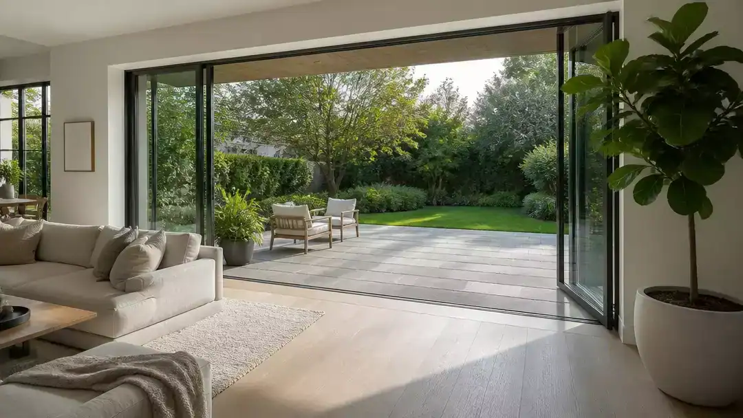 17 Sliding Door Living Rooms That Flow Right Into the Garden