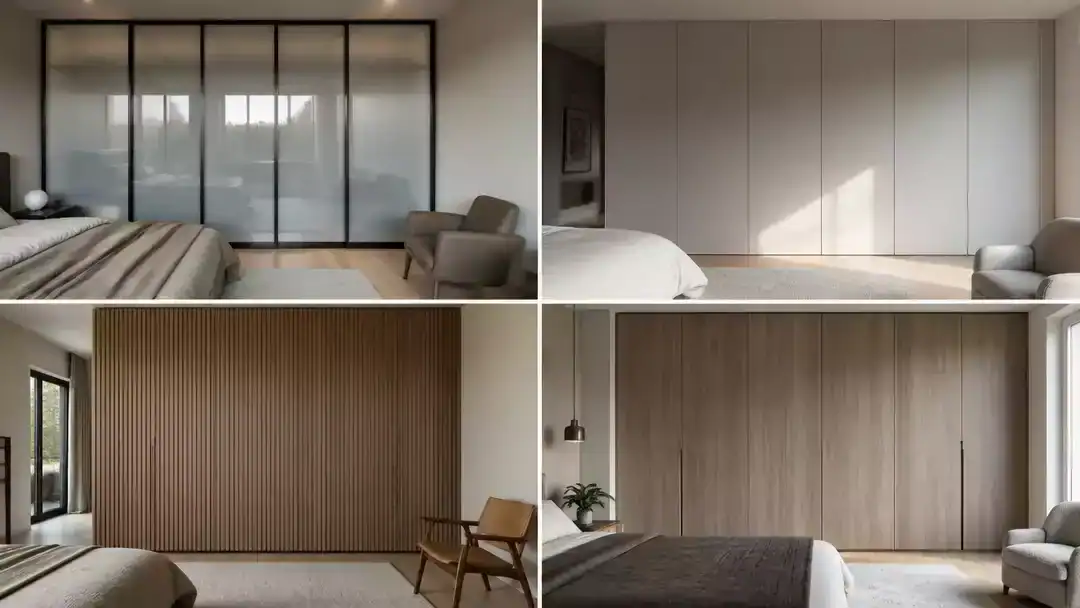 10 Wardrobe Door Designs That Hide Visual Clutter