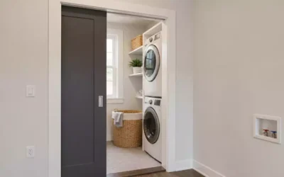 Pocket Doors for Laundry Rooms With Tight Floor Plans