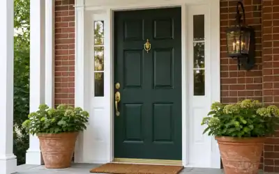 Why Deep Green and Navy Front Doors Are Easier to Live With Than Black