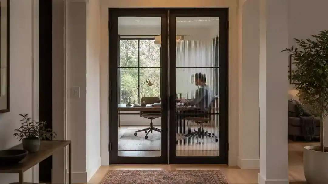 Clear or Reeded Glass for Interior French Doors?