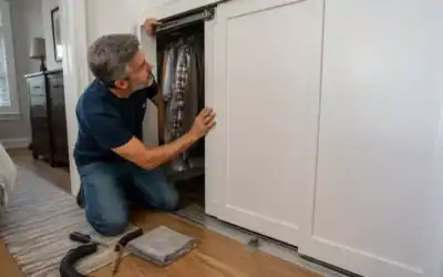 How to Make Sliding Closet Doors Stop Jumping Off the Track