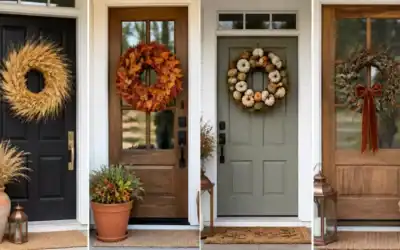 12 Autumn Wreaths for Front Door With Texture Color and Depth