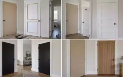 Flat Door Makeovers That Look Custom-Built Not Builder-Grade