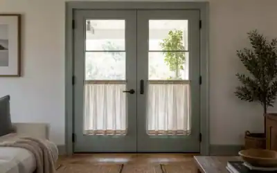 A Less Formal Way to Use French Doors in a Casual Interior