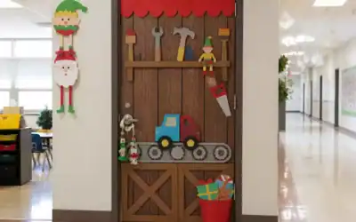 17 Christmas Door Ideas for Classroom That Turn the Door Into the Display
