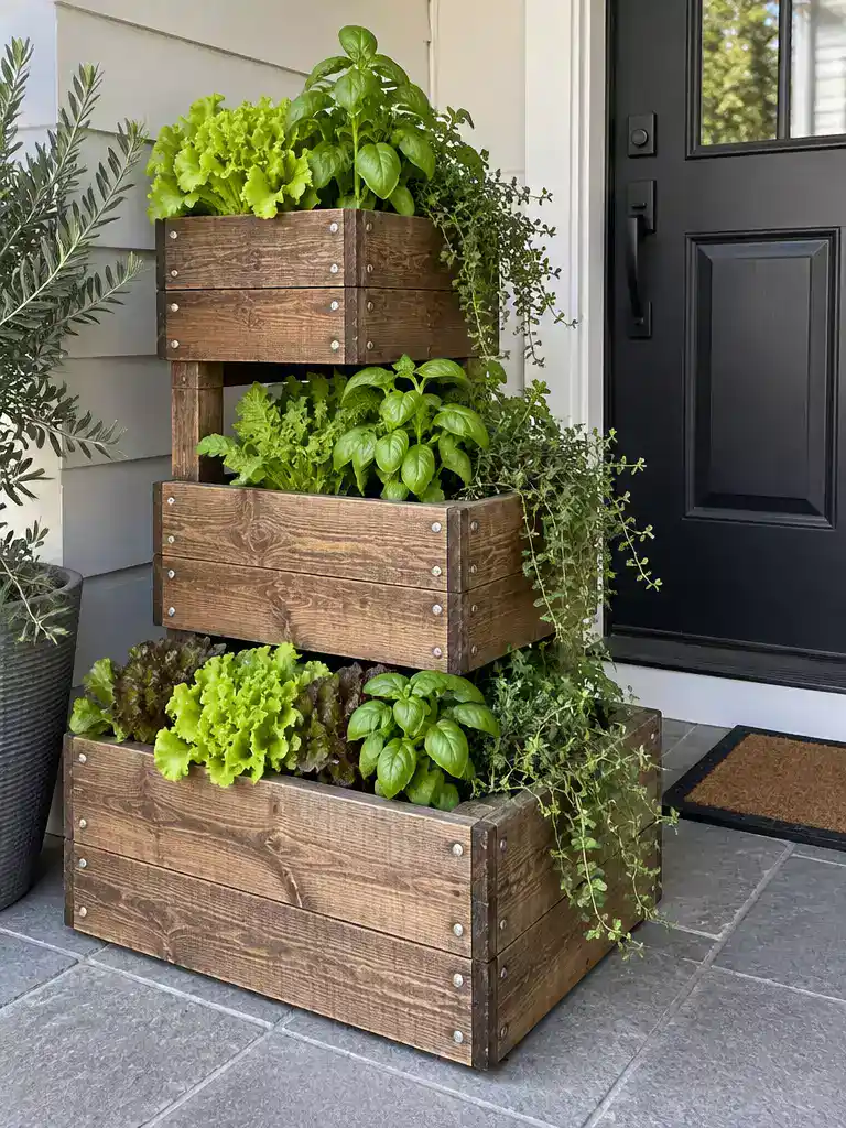 Crate planter stack