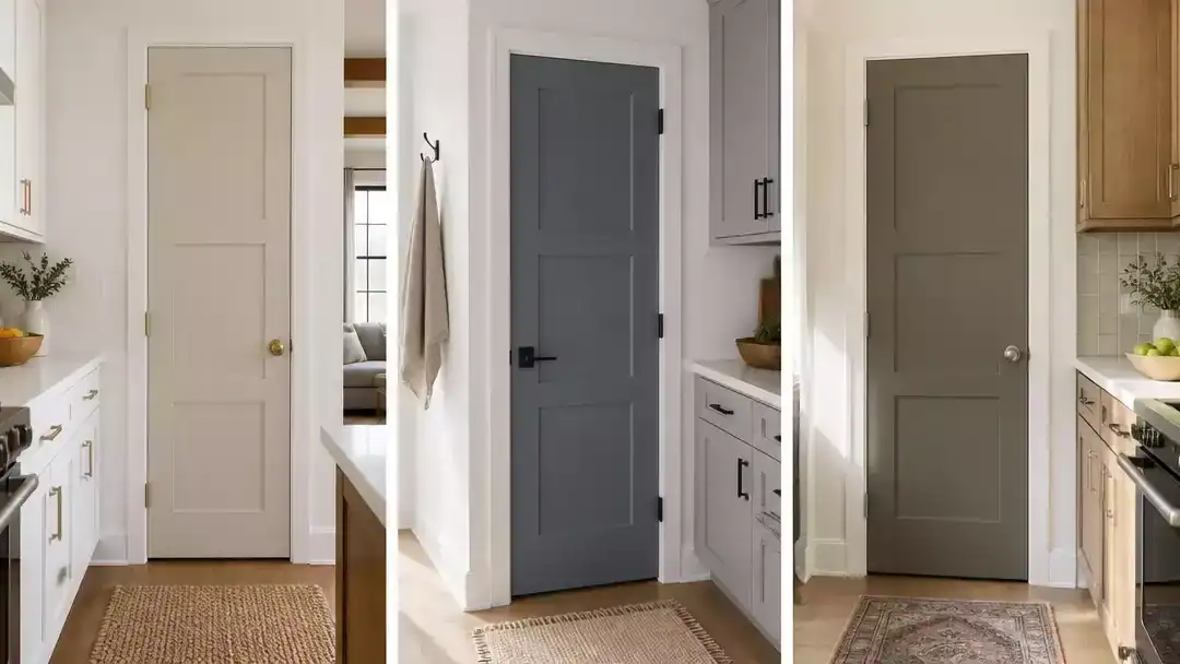 10 Door Colors That Work With Painted Kitchen Cabinets