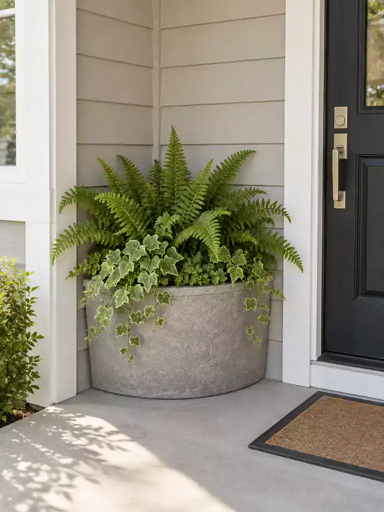 Half-Moon Corner Pot