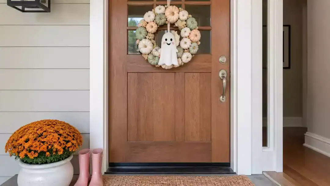 16 Cute Halloween Door Decorations Without the Scare