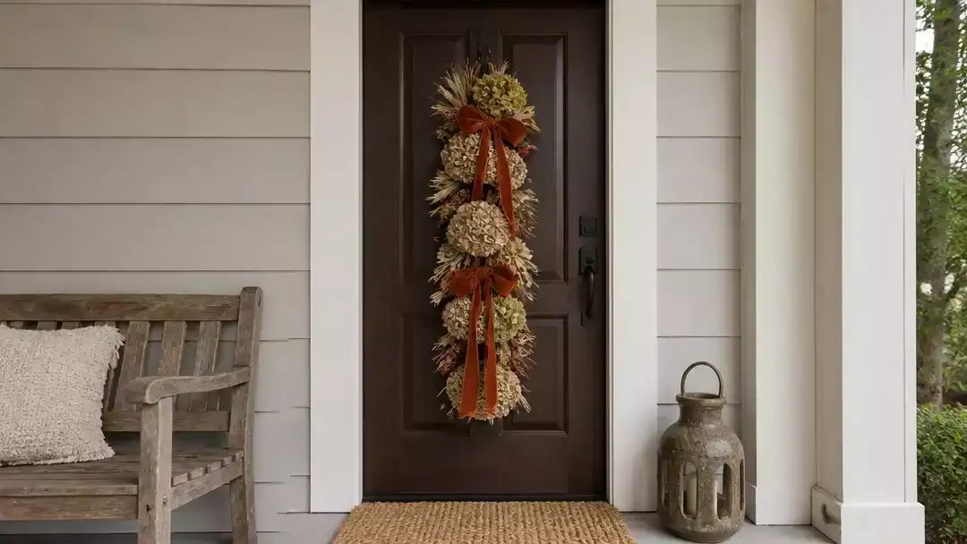 15 Fall Front Door Decor for a Covered Entrance