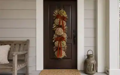 15 Fall Front Door Decor for a Covered Entrance