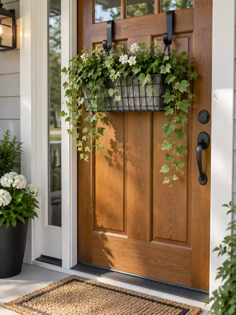 Door-mounted basket