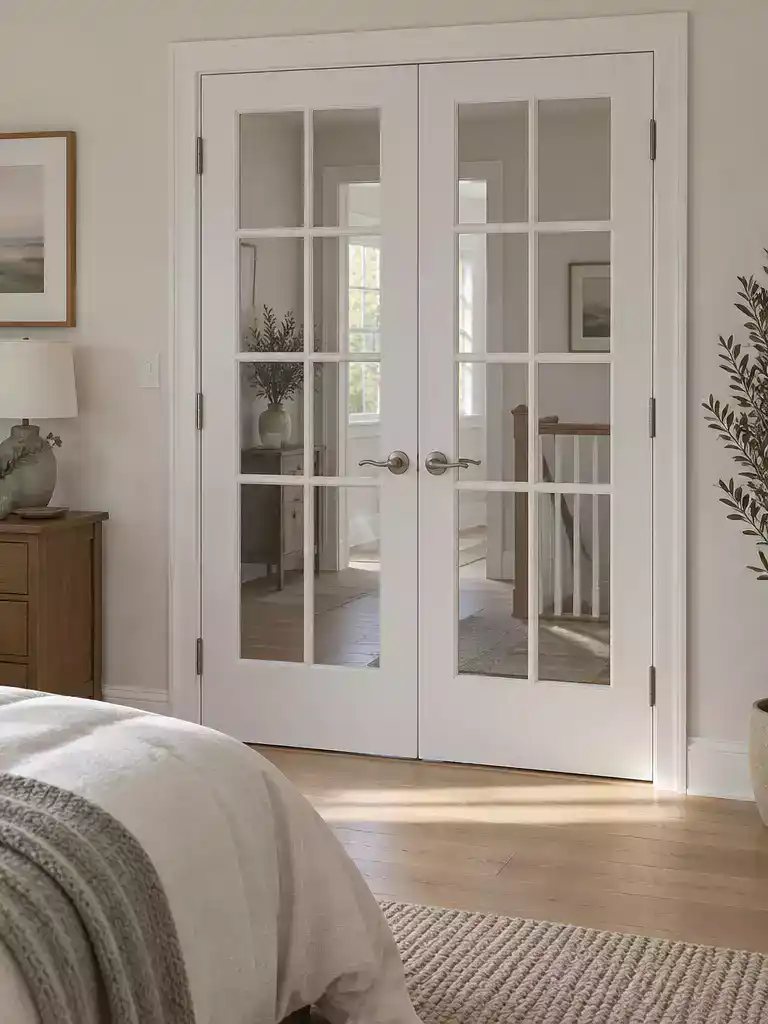 Painted White French Doors